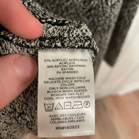 New With Tags Loft Dress XL Black and White - Picture 4 of 6